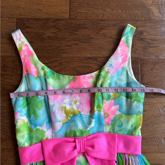 Vintage Guenter Richard Floral Watercolors Chiffon Gown - Picture 14 of 17